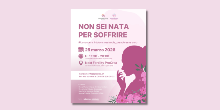 Incontro gratuito a Lugano sul dolore mestruale: cause, diagnosi e gestione. 25 marzo 2026 – Non sei nata per soffrire.